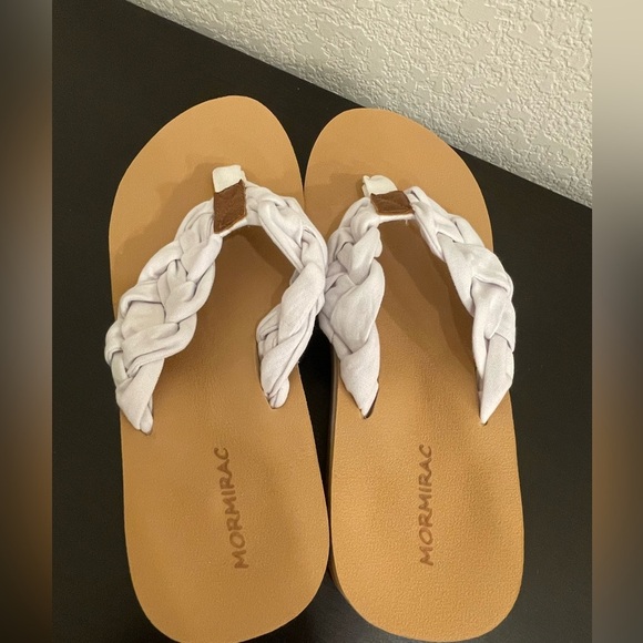 Womens flip flop sandals 8 summer beach boho shoes coquette cottagecore fairy‎ - Picture 3 of 6